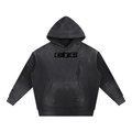Vintage Washed Frayed Fleece Hoodie